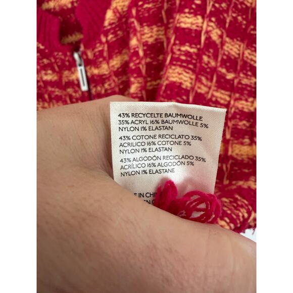 Anthropologie Maeve Tweed Sleeveless Full Zip Sweater Vest Large - Picture 4 of 5